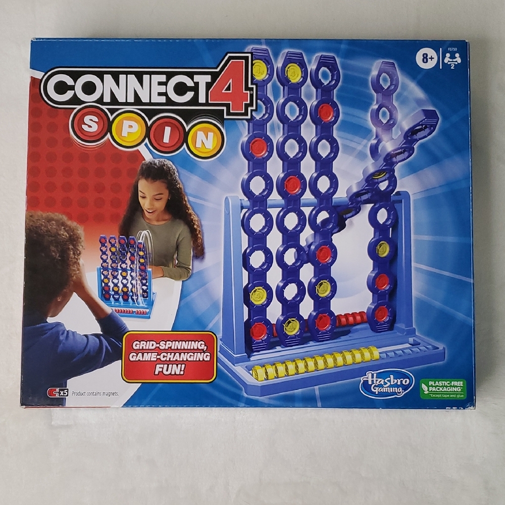 Hasbro Connect 4 Spin Game Features Spinning Connect 4 Game